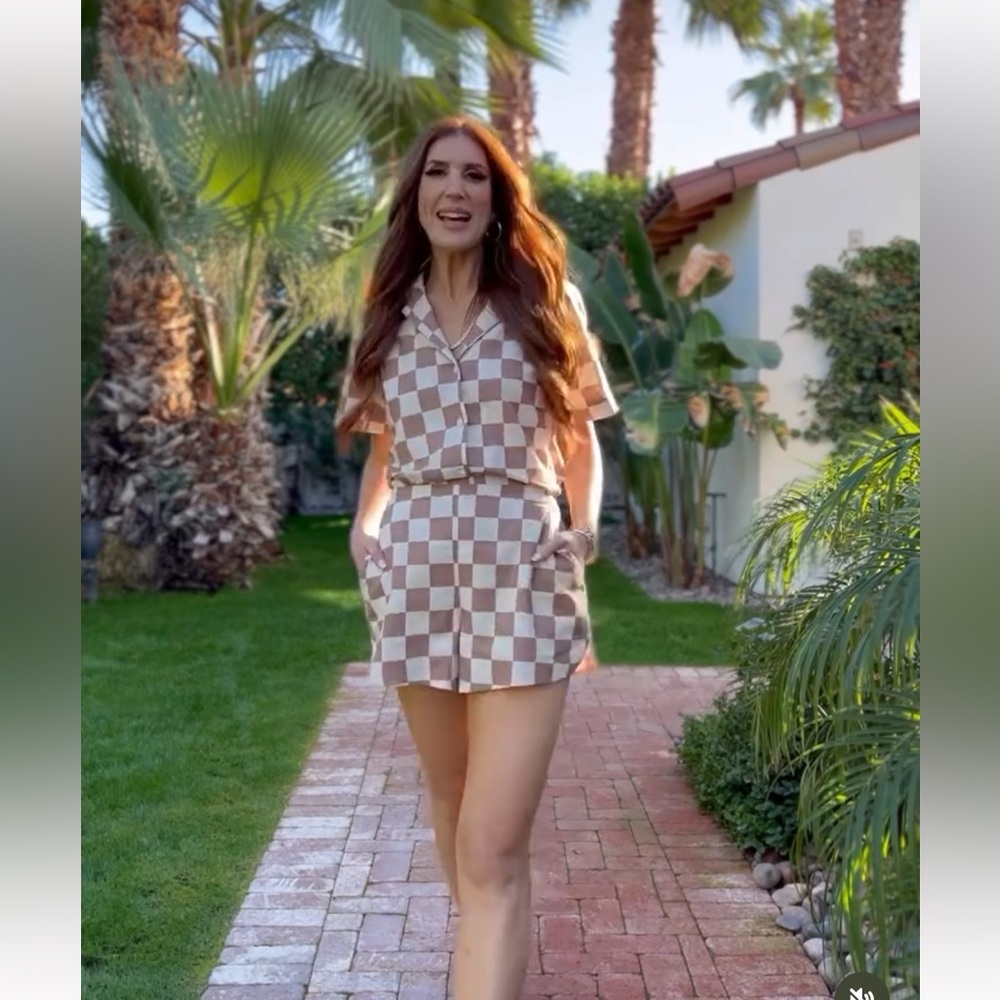 Jessi Cruickshank x Joe Fresh checkered collab set! Size Small. Both pieces! - Picture 2 of 5